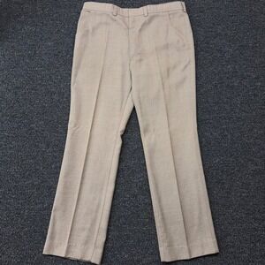 Vintage Levis Sportswear Classics Mens Tan Wool Blend Trousers Made in UK 38x34